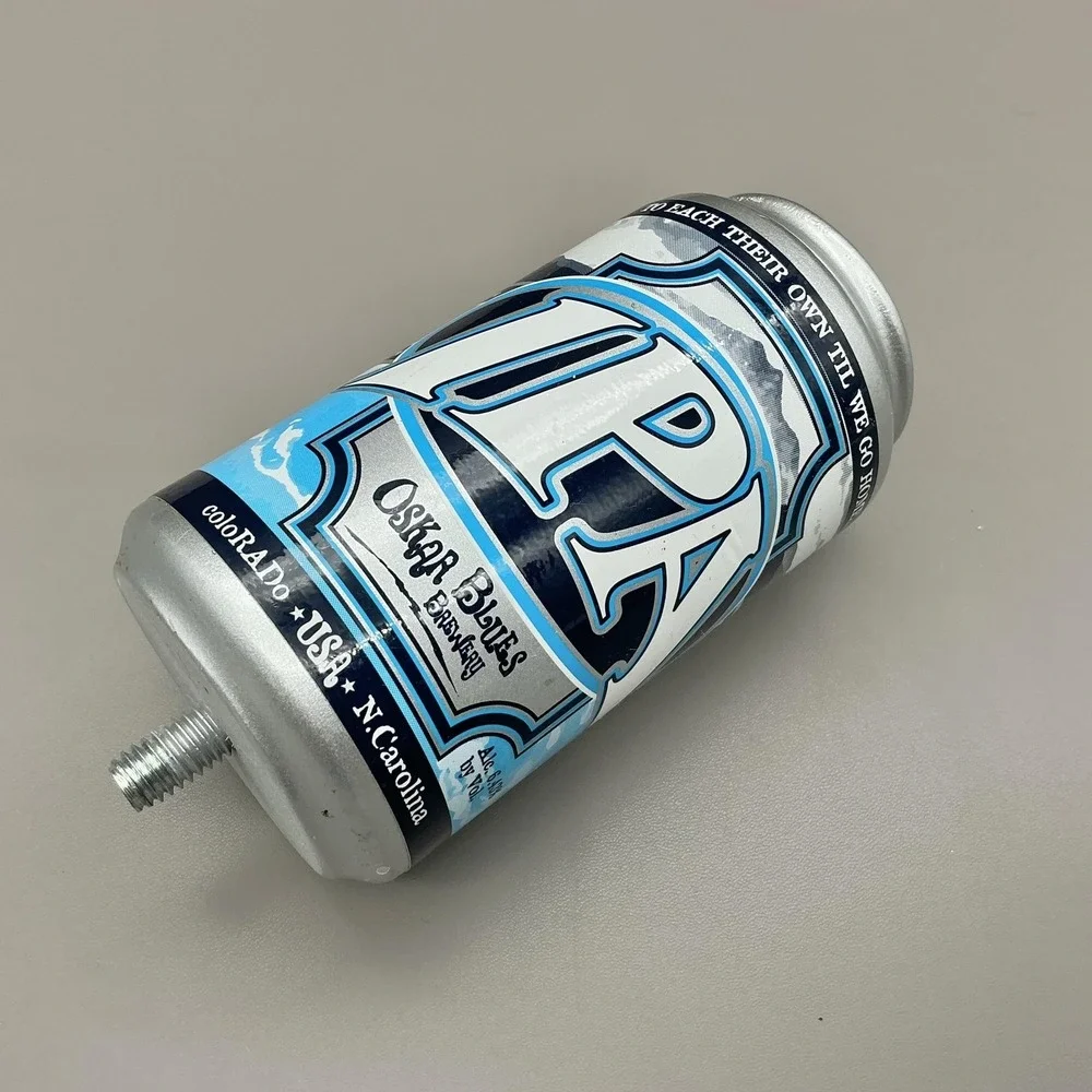 Oskar Blues Brewery IPA Beer Tap Handle Can Silver Blue Colorado USA Decor